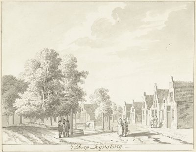 Das Dorf Rijnsburg von Hendrik Tavenier