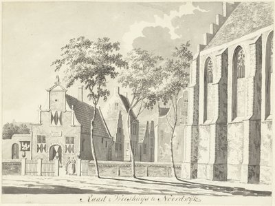 Rathaus und Waisenhaus in Noordwijk von Hendrik Tavenier