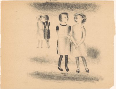 Mädchen auf der Straße von Henk Henriët