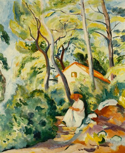 La Breste, Maison Rouge, Umgebung von Marseille von Henri Charles Manguin