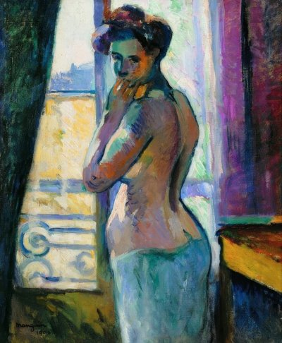 Vor dem Fenster, rue Boursault von Henri Charles Manguin