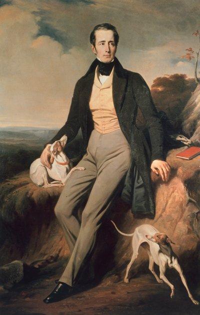 Porträt von Alphonse de Lamartine von Henri Decaisne
