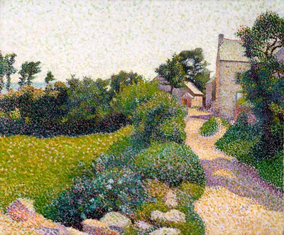 Die Straße im Sonnenlicht von Henri Delavallee