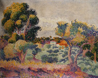 Eukalyptus- und Olivenhain von Henri Edmond Cross