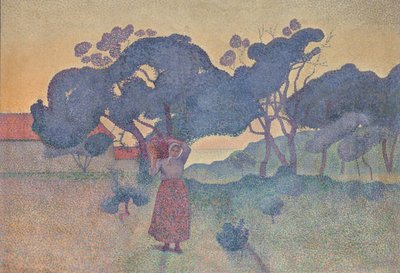 Der Bauernhof am Abend, 1893 von Henri Edmond Cross