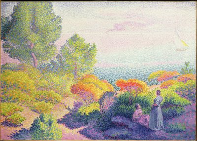 Landschaft mit zwei Frauen von Henri Edmond Cross