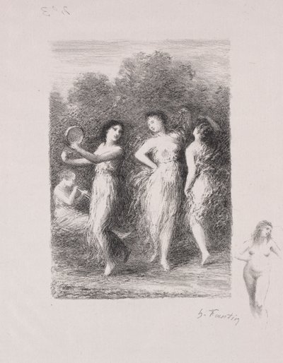 Das kranke Mädchen von Ignace Henri Jean Fantin Latour