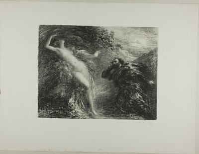 Manfred und Astartea, dritte Platte von Ignace Henri Jean Fantin Latour