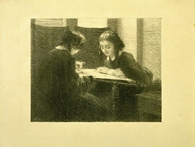 Die Stickerinnen, Nr. 3 von Ignace Henri Jean Fantin Latour
