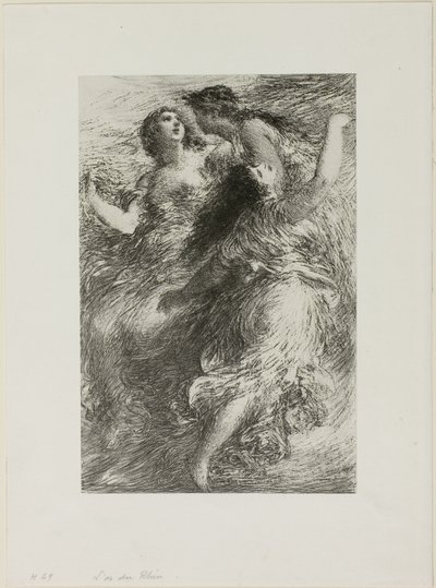 Das Rheingold: Szene I, Die Rheintöchter von Ignace Henri Jean Fantin Latour