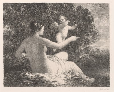 Venus und Amor von Ignace Henri Jean Fantin Latour