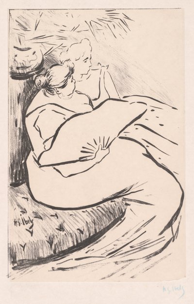 Sitzende Frau, ca. 1895-1900 von Henri Gabriel Ibels