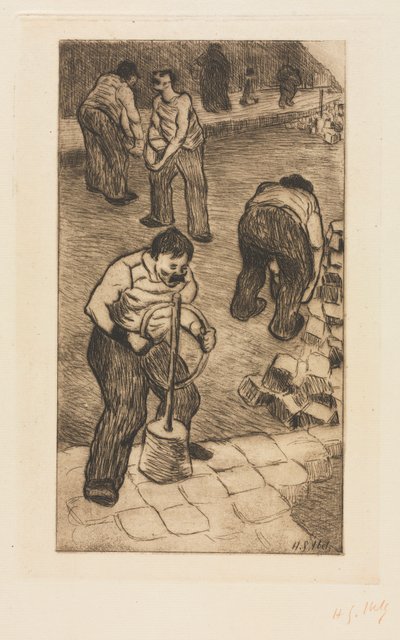 Die Straßenpflasterer von Henri Gabriel Ibels