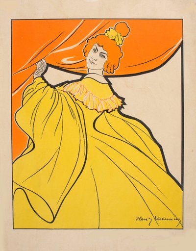 Odette Dulac, ca. 1900 von Henri Georges Meunier