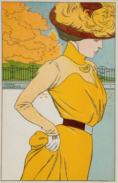 Spaziergang, 1900 von Henri Georges Meunier