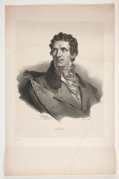 Porträt von Antonio Canova von Henri Grevedon