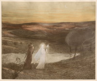 Dante trifft Beatrix von Henri Jean Guillaume Martin