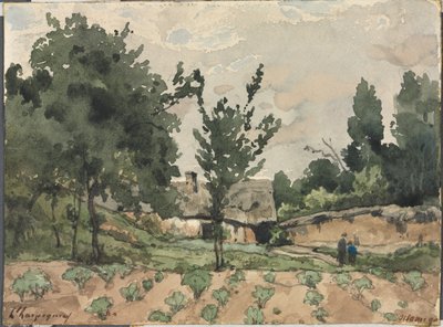Landschaft mit Bauernhaus von Henri Joseph Harpignies