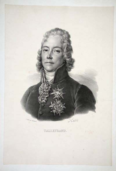 Talleyrand, veröffentlicht 1821 von Henri Joseph Hesse