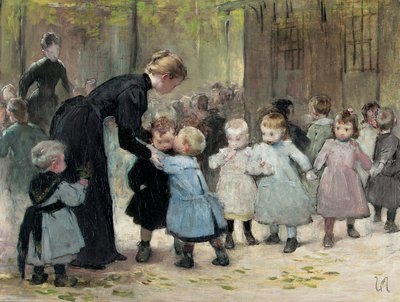 Auf dem Spielplatz von Henri Jules Jean Geoffroy