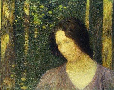 Kopf einer Frau; Tete de Femme von Henri Martin