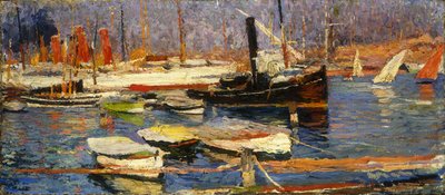 Der Hafen von Marseille, 1904-1918 von Henri Martin