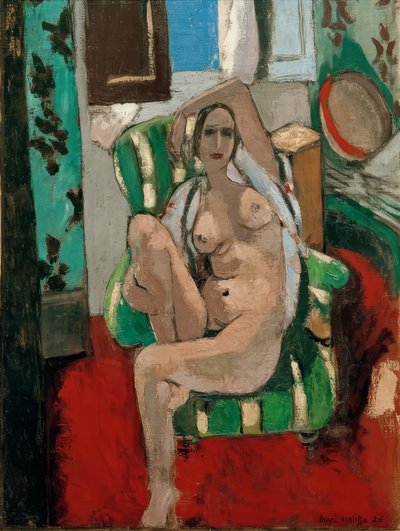 Sitzender Akt mit Tamburin von Henri Matisse