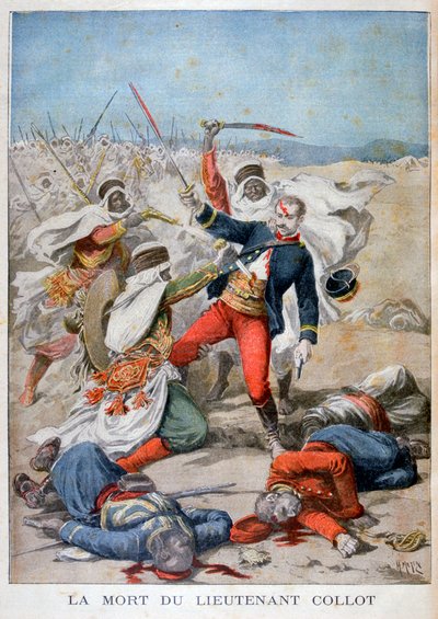 Tod von Leutnant Collet, Algerien, 1896 von Henri Meyer