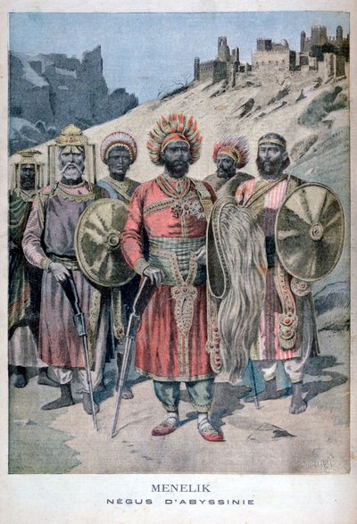 Menelik II. von Abessinien, 1895 von Henri Meyer
