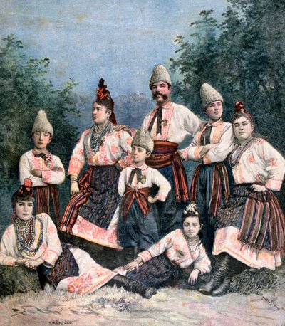 Russische Sänger, 1891 von Henri Meyer