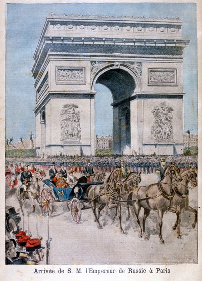 Zar Nikolaus II. kommt in Paris an, 1896 von Henri Meyer