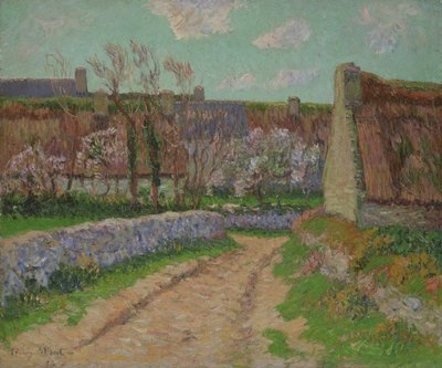 Dorf in Clohars, 1898 von Henri Moret