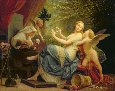 Unschuld von Liebe verführt, 1886 von Henri Pierre Picou