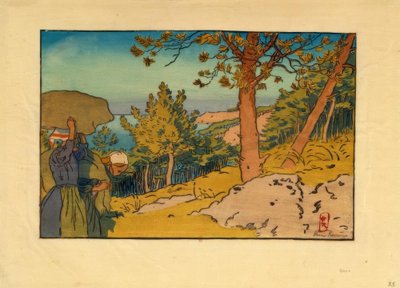 Kiefernwald in Kermarie (Loguivy) von Henri Rivière