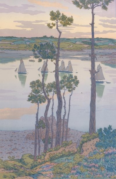 Die Ufer des Trieux von Henri Rivière