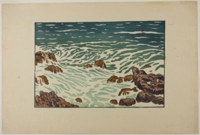 Kleine Welle aufsteigend, Pointe de la Haye von Henri Rivière