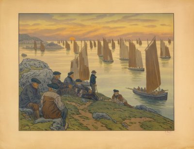 Les Vieux von Henri Rivière