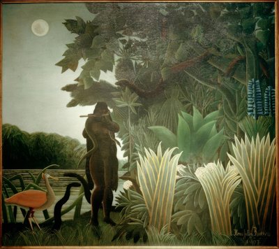 Die Schlangenbeschwörerin von Henri Rousseau