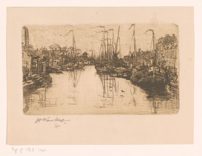Stadtgraben von Henri Wouters (signed by artist)