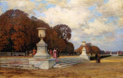 Die Marmorstufen von Versailles, 1899 von Henri Zuber