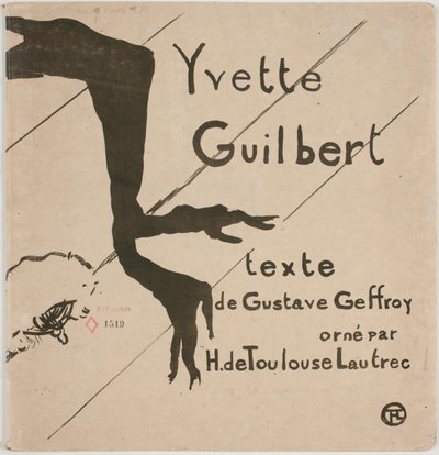 Albumcover: Yvette Guilbert von Henri de Toulouse Lautrec