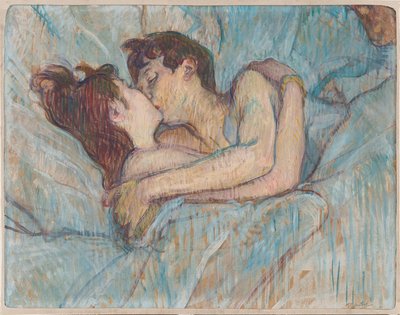 Im Bett: Der Kuss, 1892 von Henri de Toulouse Lautrec