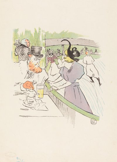 Beim Schlittschuhlaufen Schöne von Henri de Toulouse Lautrec