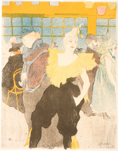 Die Clownesse im Moulin Rouge von Henri de Toulouse Lautrec