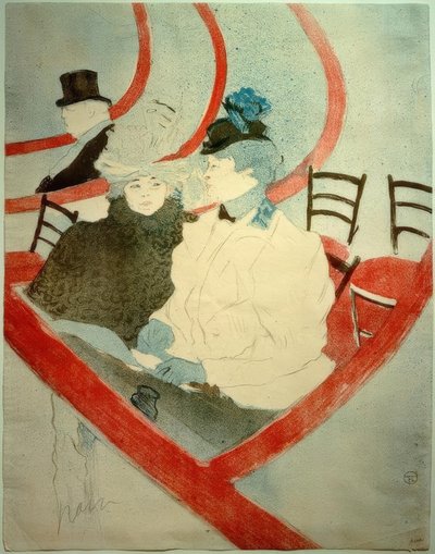 Die große Loge von Henri de Toulouse Lautrec