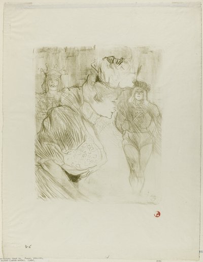 Verleiher, der sich verbeugt von Henri de Toulouse Lautrec