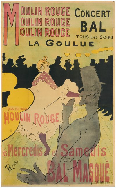 Moulin Rouge, La Goulue von Henri de Toulouse Lautrec