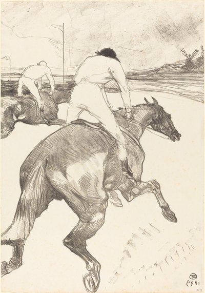 Der Jockey von Henri de Toulouse Lautrec