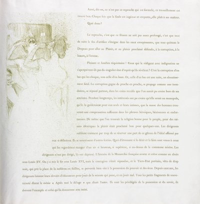 Yvette Guilbert - Französische Serie: Nr. 13 von Henri de Toulouse Lautrec