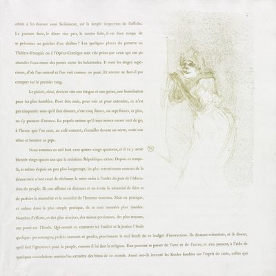 Yvette Guilbert - Französische Serie: Nr. 5 von Henri de Toulouse Lautrec